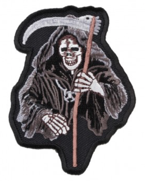 Grim Reaper Skull Patch